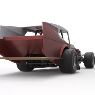 Vintage Dirt Modified stock car Version 5 Scale 1:25 - Model thumbnail 19