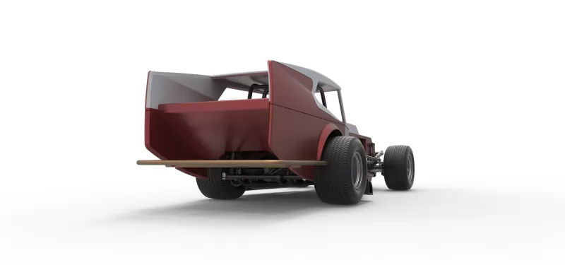 Vintage Dirt Modified stock car Version 5 Scale 1:25 - Model preview 19