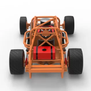 Vintage Dirt Modified stock car Base Version 8 Scale 1:25 - Model thumbnail 17