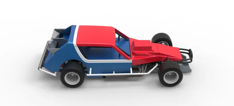 Vintage Asphalt Modified stock car V10 Scale 1:25 - Model preview 23