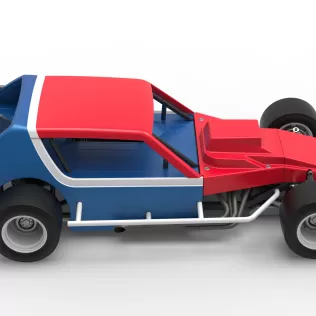 Vintage Asphalt Modified stock car V10 Scale 1:25 - Model thumbnail 23