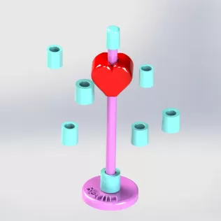 Berlin Tower Construction Set with Heart - Model thumbnail 11