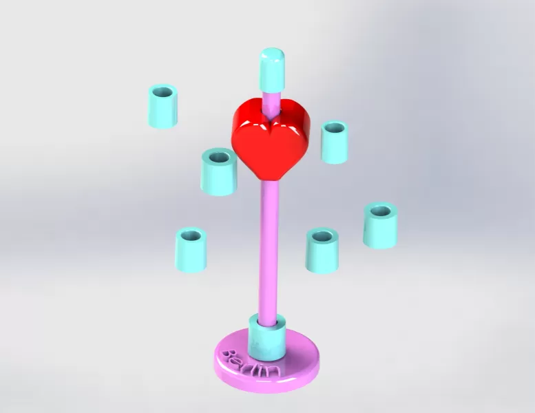 Berlin Tower Construction Set with Heart - Model preview 11