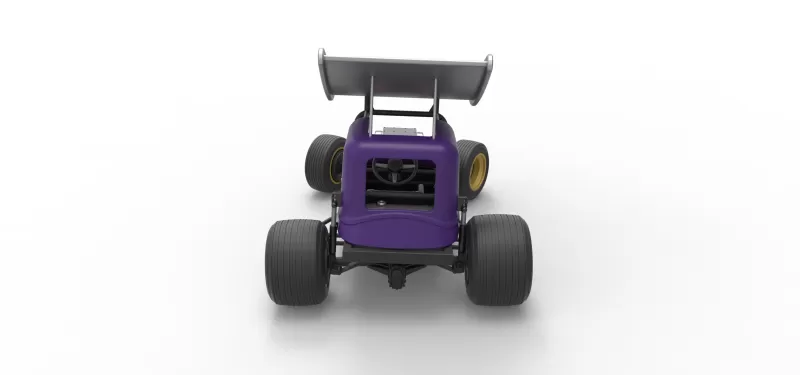 Vintage Winged Supermodified for Dirt while turning Scale 1:25 - Model preview 17