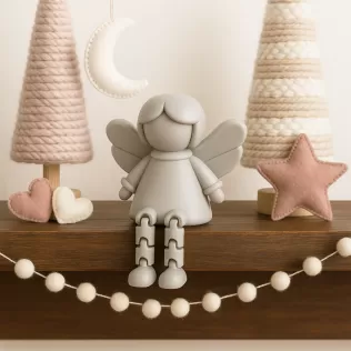 Flexi Angel Figure | Guardian Angel Christmas Decor - Model thumbnail 7
