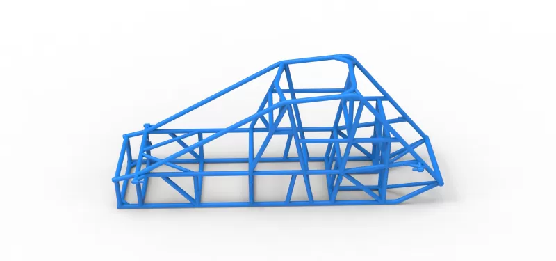 Frame of Experimental Pavement Silver Crown Car V2 Scale 1:25 - Model preview 7