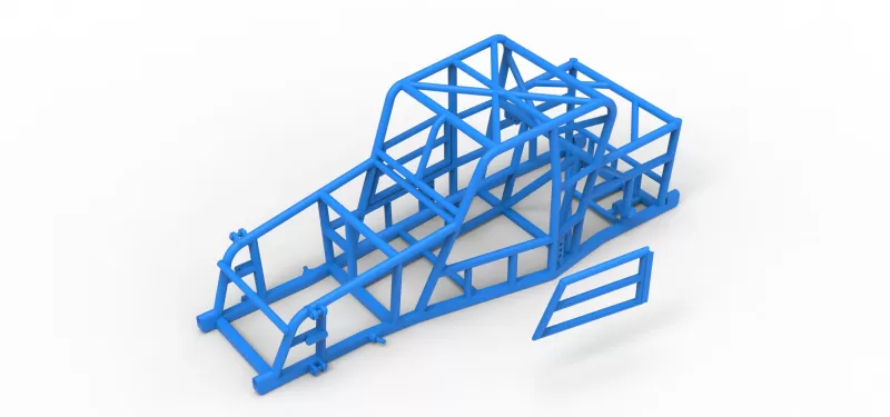 Frame of Dwarf car Version 2 Scale 1:25 - Model preview 18