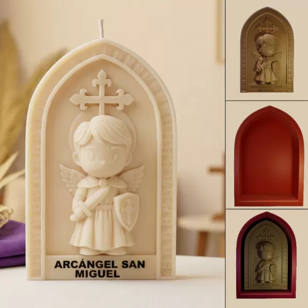 Arcángel San Miguel Chibi - Modelo Imprimible 3D - Model preview 1