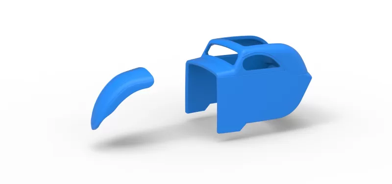 Shell of Vintage dragster Scale 1:25 - Model preview 1