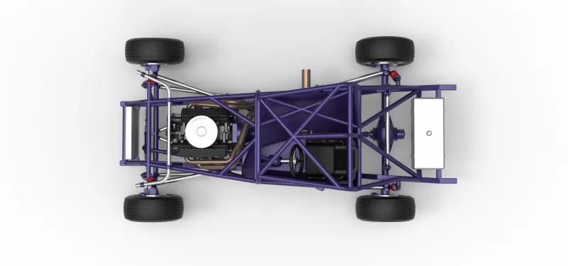 Canadian vintage modified stock car Base Scale 1:25 - Model preview 11