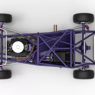 Canadian vintage modified stock car Base Scale 1:25 - Model thumbnail 11