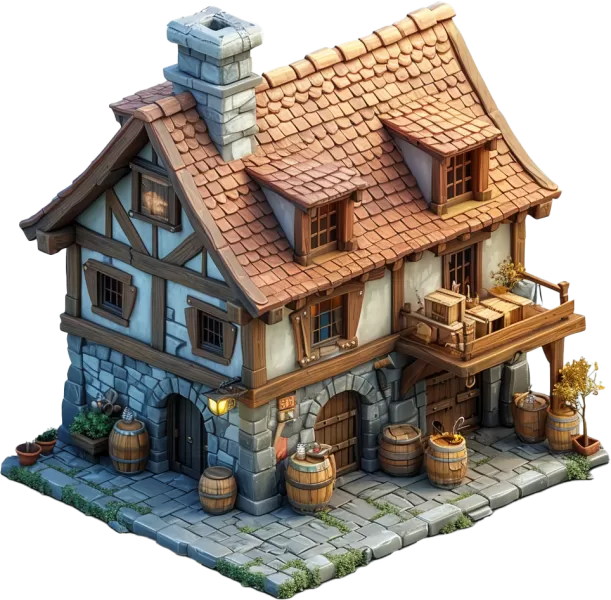 Medieval Home Rpg miniature Fantasy - Model preview 1