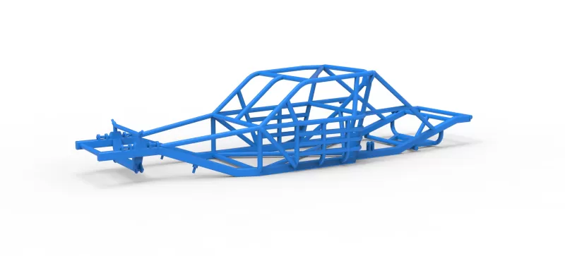 Frame of Vintage Asphalt Modified stock car Version 3 Scale 1:25 - Model preview 1