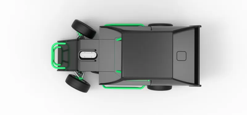 Mod Lite Race car while turning Scale 1:25 - Model preview 11