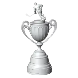 Trophy Hockey Champion Premium – 3D Printable Model - Model thumbnail 6