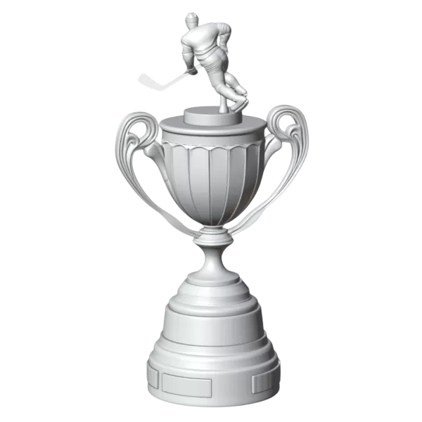 Trophy Hockey Champion Premium – 3D Printable Model - Model preview 6