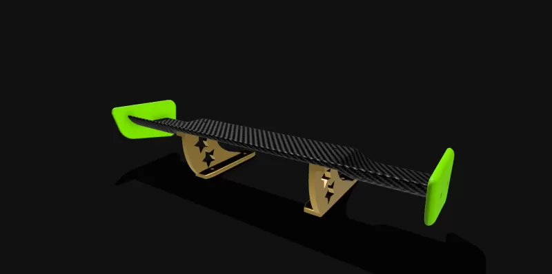 1:10 RC DRIFT CAR SPOILER W-inX - Model preview 5
