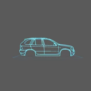 BMW - X5 E53 2000 Wall Art