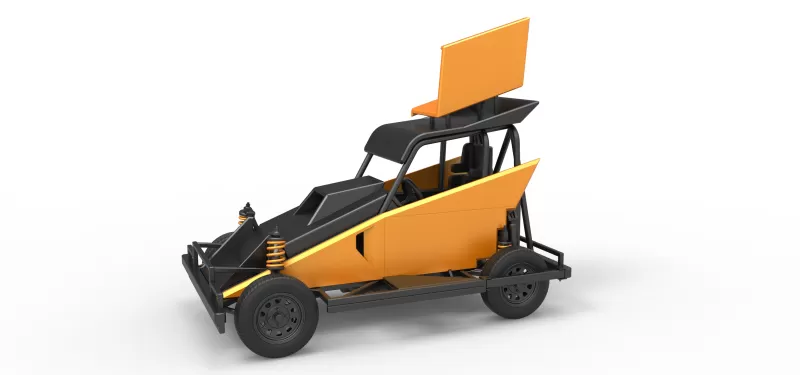 New Zealand Ministock car Version 2 Scale 1:25 - Model preview 1