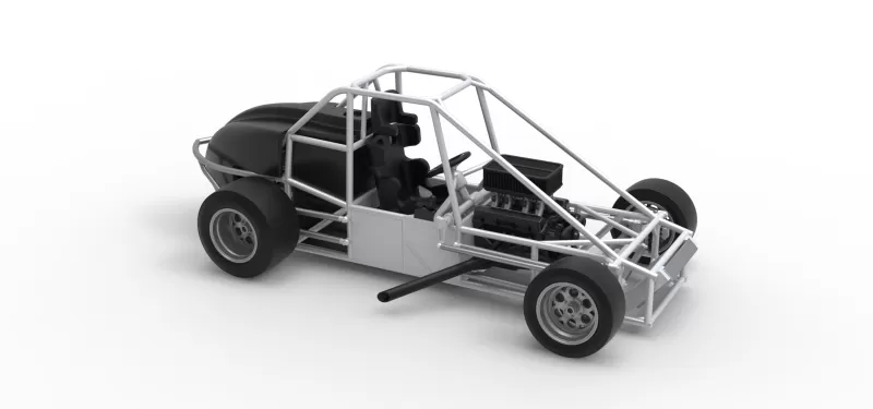 Experimental Pavement Silver Crown Car Base Version 3 Scale 1:25 - Model preview 22