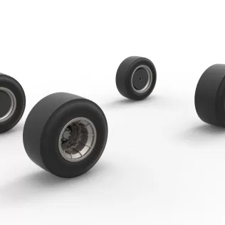 Wheel set of Vintage Asphalt Supermodified V2 Scale 1:25 - Model thumbnail 9