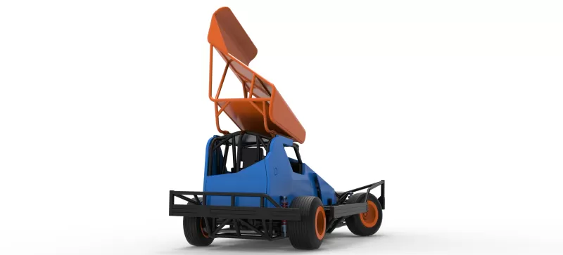 BriSCA Formula 1 Stock Car for Dirt while turning V2 Scale 1:25 - Model preview 19