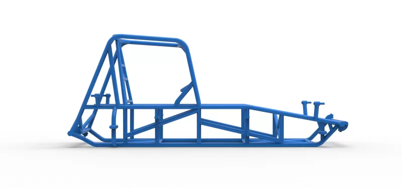 Frame of Vintage Dirt Silver Crown Car Scale 1:25 - Model preview 13