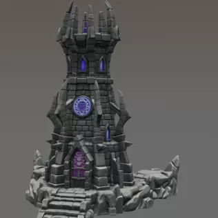 Shadowspire Arcane Tower STL File for 3D Print - Model thumbnail 4