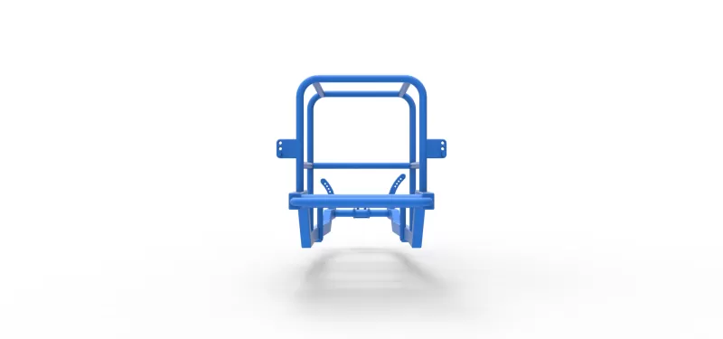 Frame of Vintage Supermodified stock car V2 Scale 1:25 - Model preview 12