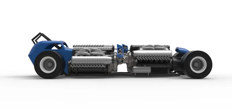 Vintage AWD Dragster Scale 1:25 - Model preview 22