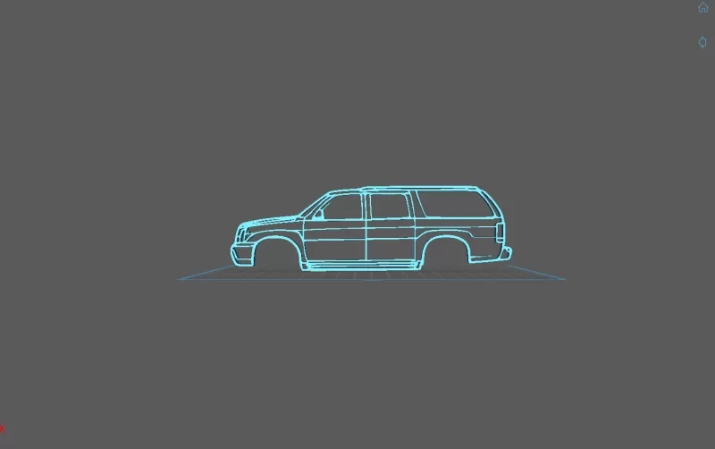 Cadillac - Escalade 2003 Wall Art - Model preview 1