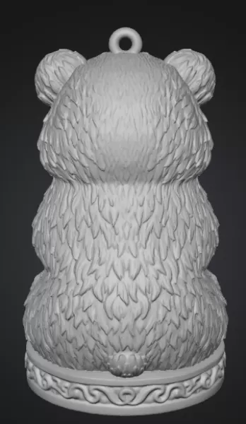 Bear with Heart (Decorative Figure) - Model preview 4
