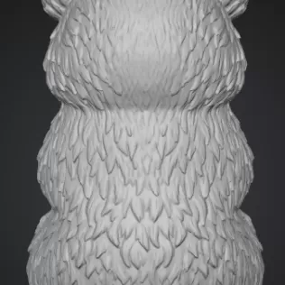 Bear with Heart (Decorative Figure) - Model thumbnail 4