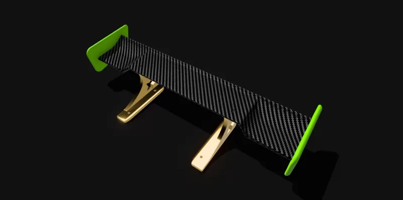 1:10 RC DRIFT CAR SPOILER W-inX - Model preview 6