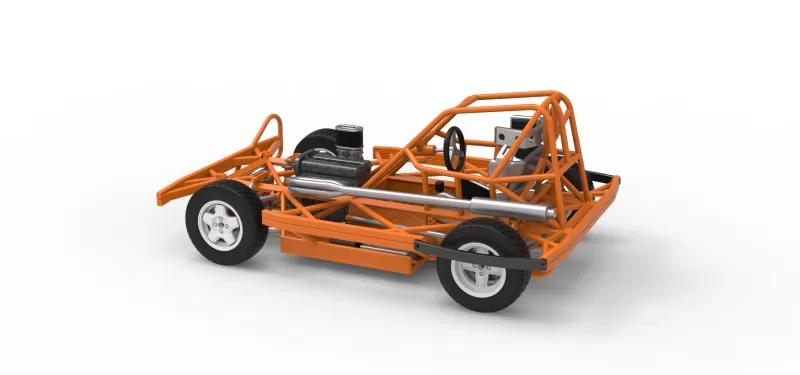 BriSCA Formula 2 Stock Car Base Scale 1:25 - Model preview 12