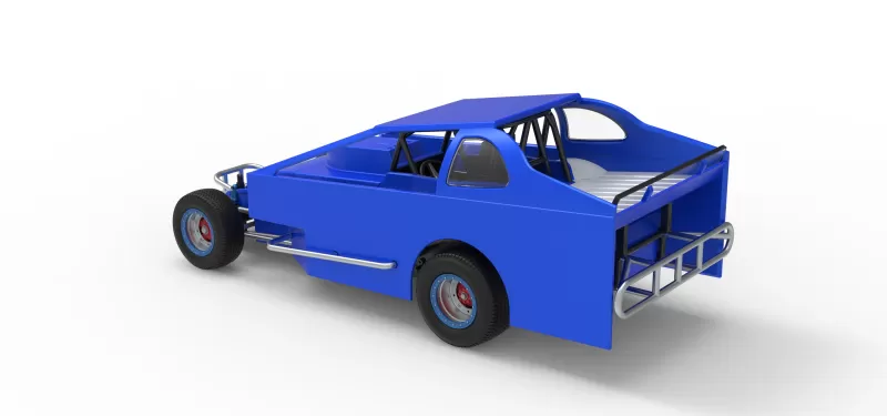 Northeast Dirt Modified stock car Version 2 Scale 1:25 - Model preview 12