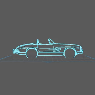 Mercedes - 300 SL Roadster Wall Art