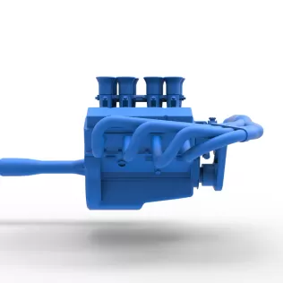 Engine V8 for Supermodified race car Version 3 Scale 1:25 - Model thumbnail 15