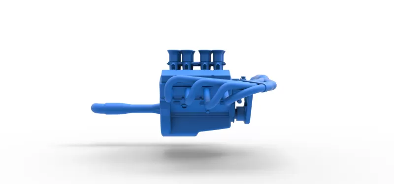 Engine V8 for Supermodified race car Version 3 Scale 1:25 - Model preview 15