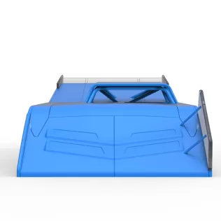 Shell of Vintage Dirt late model Race car Version 4 Scale 1:25 - Model thumbnail 5