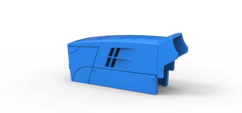 Hood of Pulling tractor Version 3 Scale 1:25 - Model preview 10