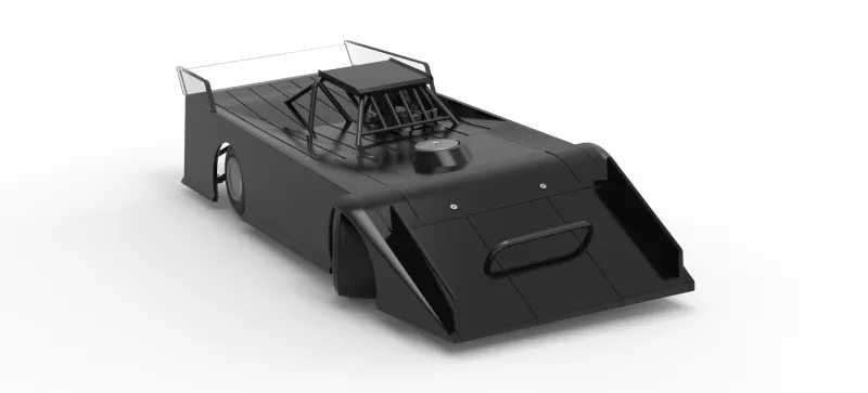 Wedge Dirt Late model while turning Scale 1:25 - Model preview 26