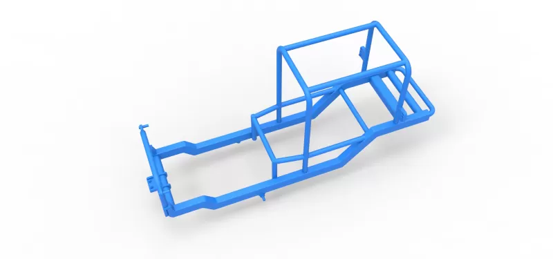 Frame of Vintage Supermodified stock car Scale 1:25 - Model preview 2