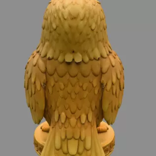 Cute Eagle with Heart – 3D Printable STL File - Model thumbnail 5