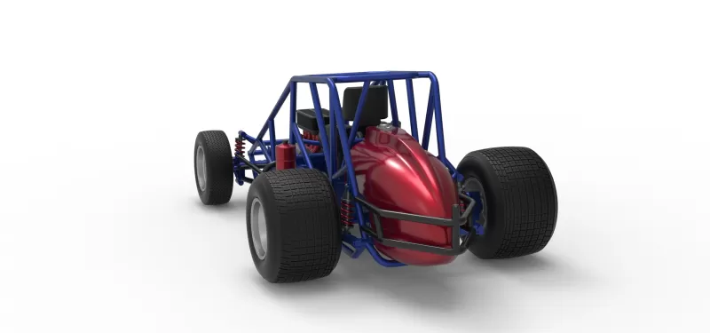 Dirt Silver Crown Car Base Scale 1:25 - Model preview 14