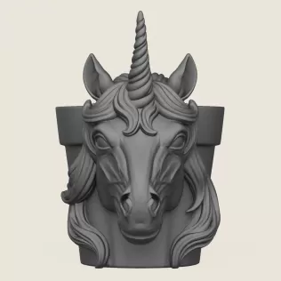 Unicorn Horse Planter - Model thumbnail 3