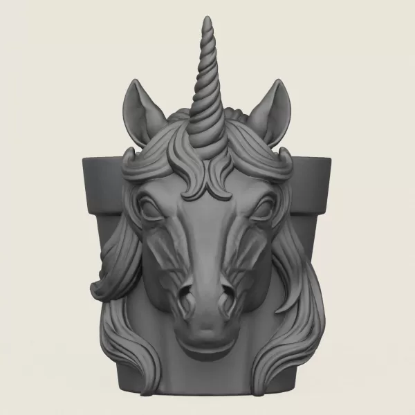 Unicorn Horse Planter - Model preview 3