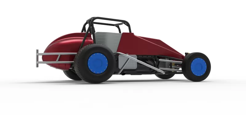 Vintage Dirt Silver Crown Car Scale 1:25 - Model preview 21