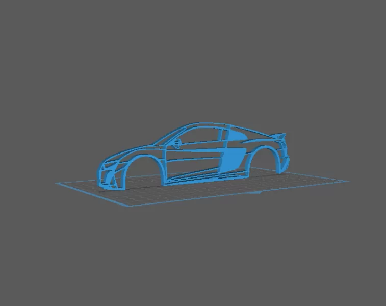 Audi - R8 Wall Art - Model preview 1