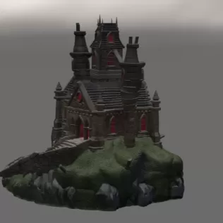 Shadowspire Gothic Manor STL File for 3D Print - Model thumbnail 7